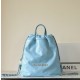 샤넬 Chanel 23P 22Small Backpack C-061 Blue 34cm