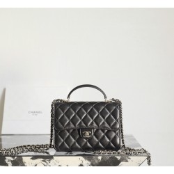 샤넬 Chanel 25P Mini Backpack C-811 Black 18cm