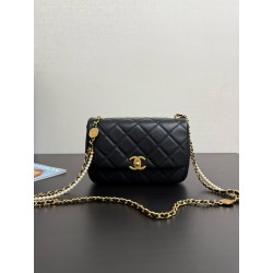 샤넬 Chanel 25p AS5253 Flap Bag Black 22cm
