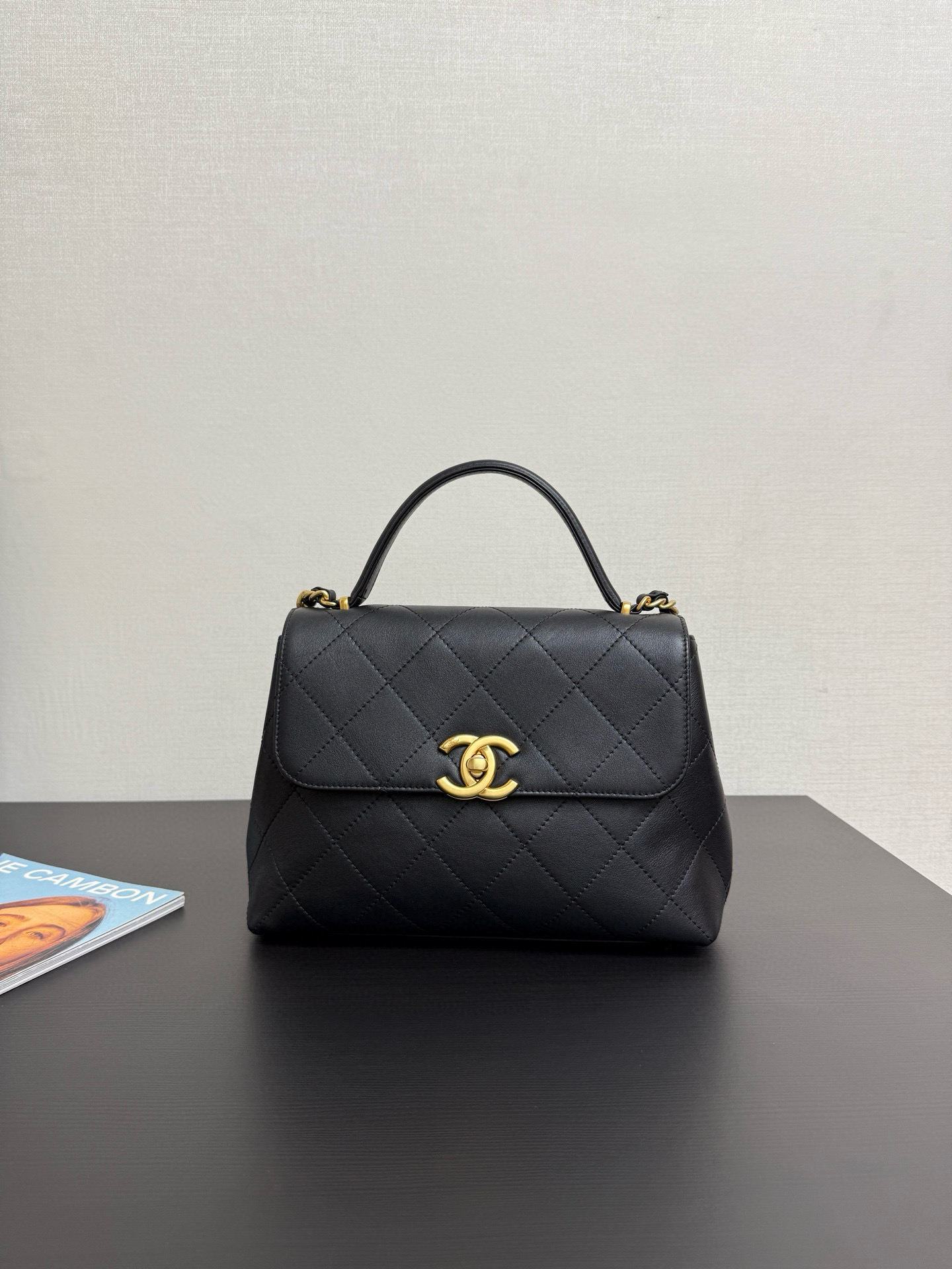 샤넬 Chanel 25s AS5467 Large Flap Bag with Top Handle 99477 Black 28cm