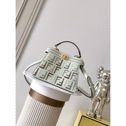 펜디 FENDI 5523-1 Peekaboo Iseeu Padded Leather Petite Bag 20CM