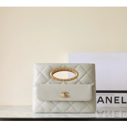 샤넬 Chanel 24B AS5038 Clutch with chain C-531 grey 25cm