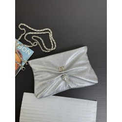 샤넬 Chanel 25s AP4614 Large Clutch silver