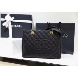 샤넬 Chanel GST Grand Shopping Bag C-532 Black gold 34cm