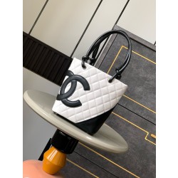 샤넬 Chanel Shopping Bag White&Black 16cm