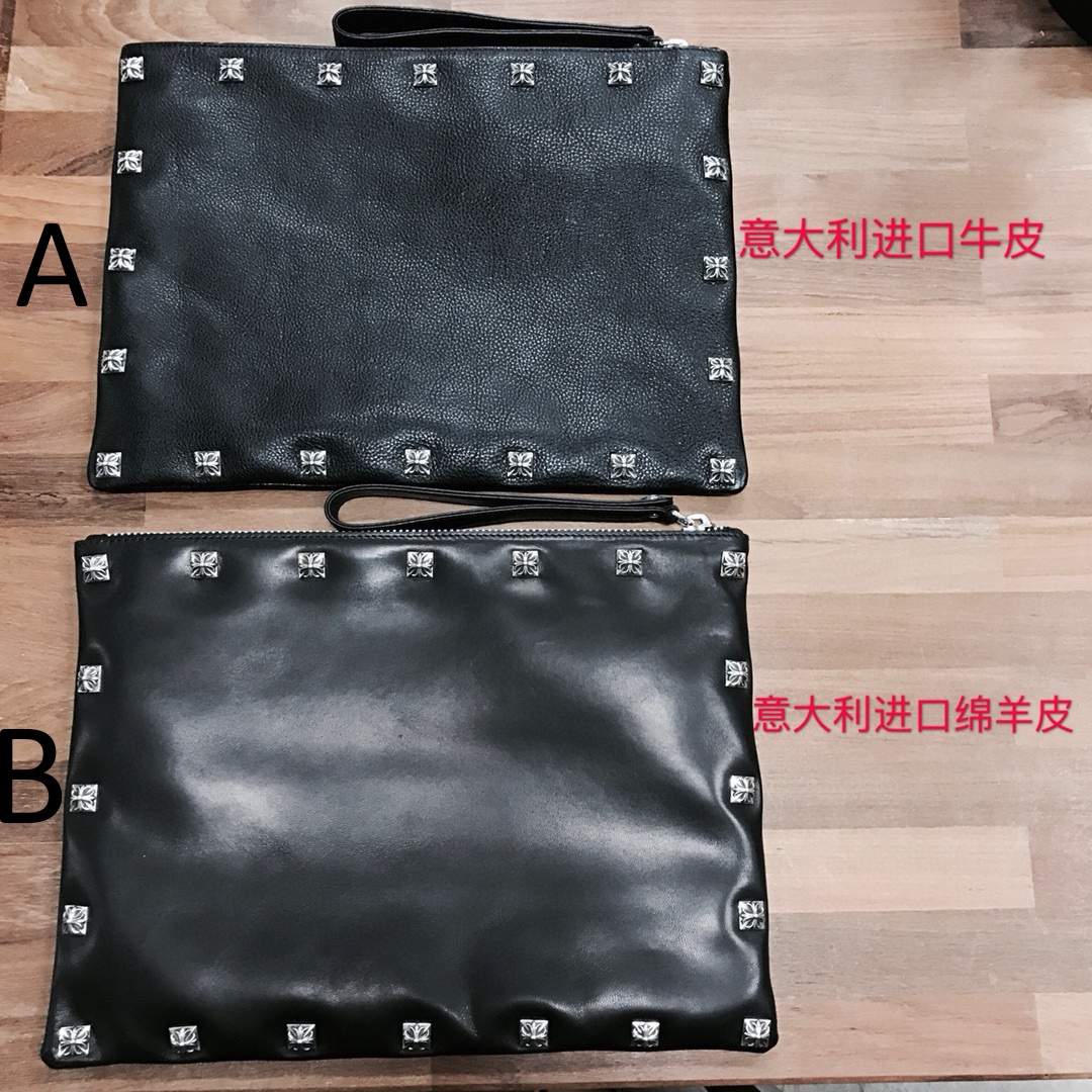 크롬하츠 Chrome Hearts CHB014 클러치 Black 32cm