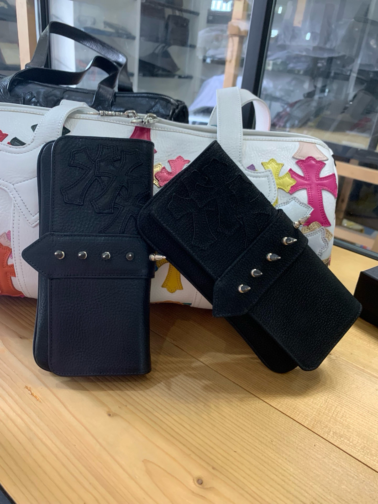 크롬하츠 Chrome Hearts CHQ028 클러치 Black 21cm