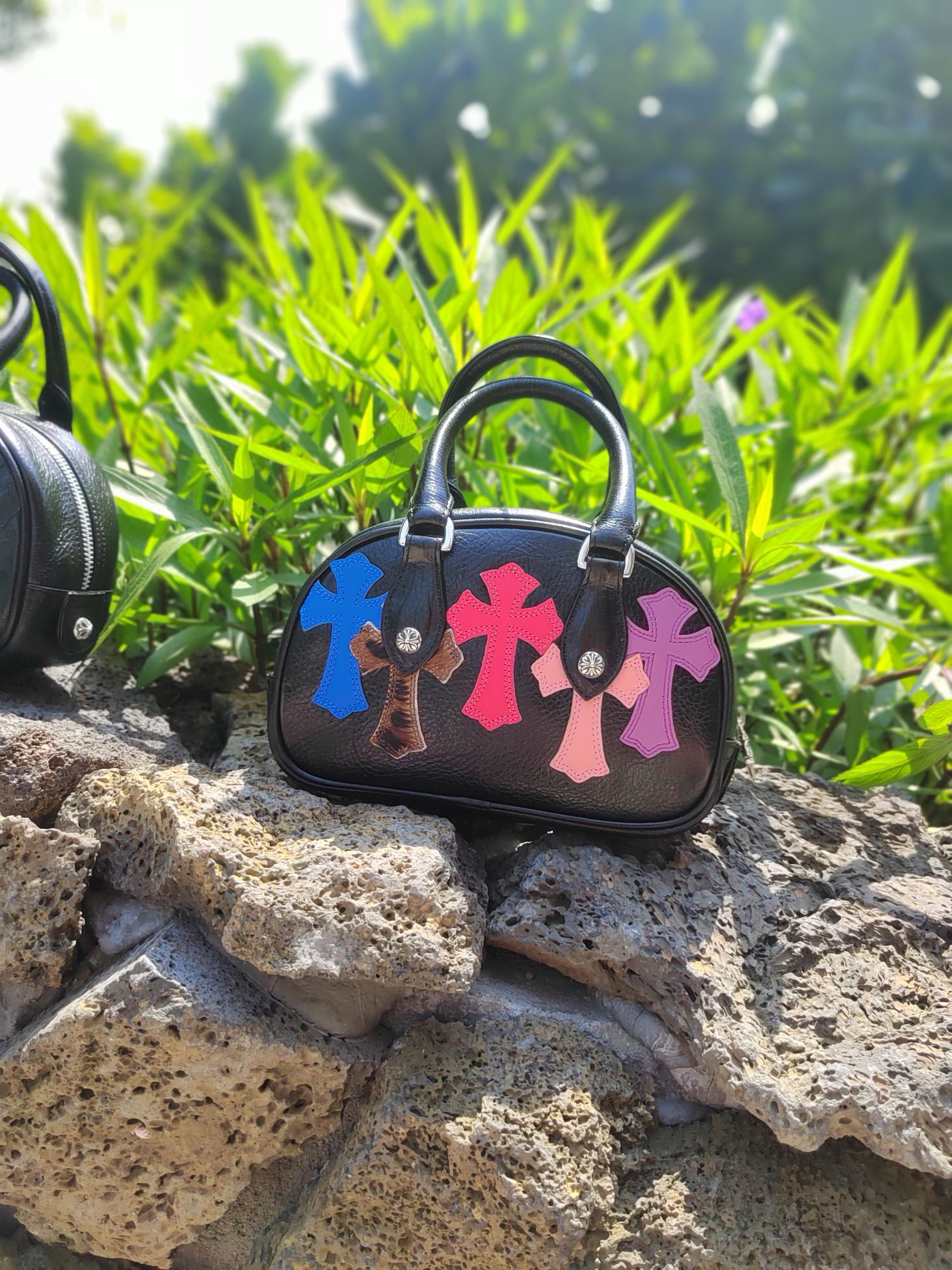 크롬하츠 Chrome Hearts CHB054  탑 핸들백 22cm