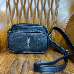 크롬하츠 Chrome Hearts CHB038 크로스 백 Black 16cm