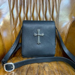 크롬하츠 Chrome Hearts CHB041 크로스 백 Black 18cm