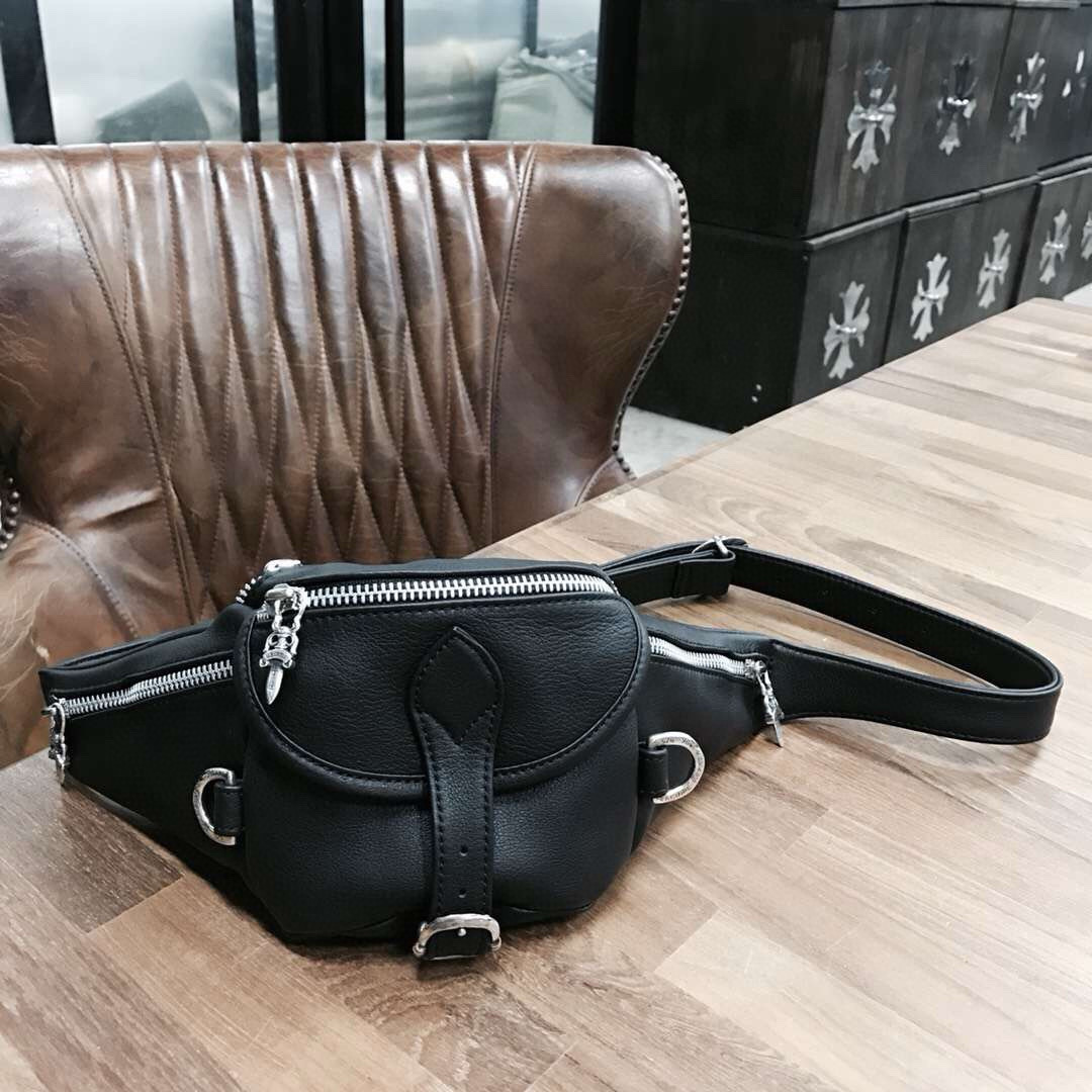 크롬하츠 Chrome Hearts CHB001 벨트 백 Black