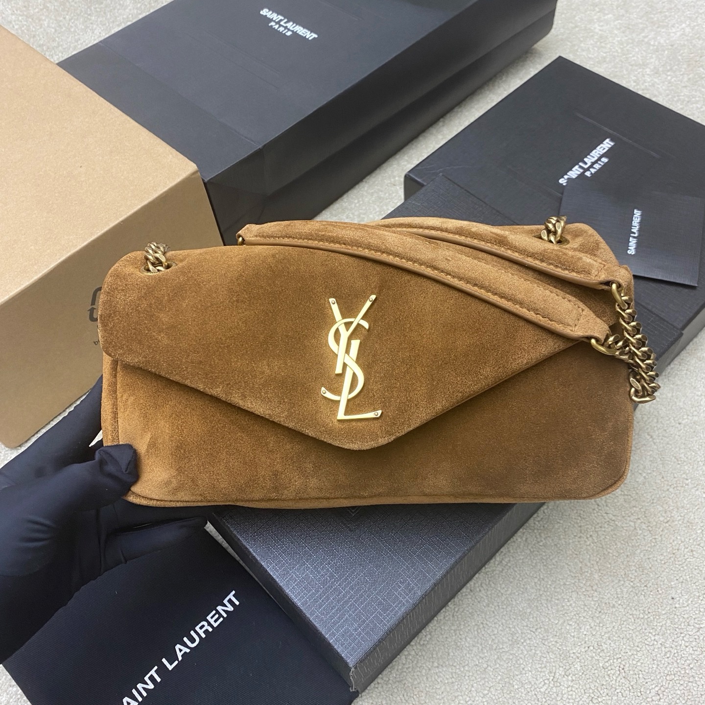 생로랑 Saint laurent/YSL 734153 Calypso In Suede 26CM