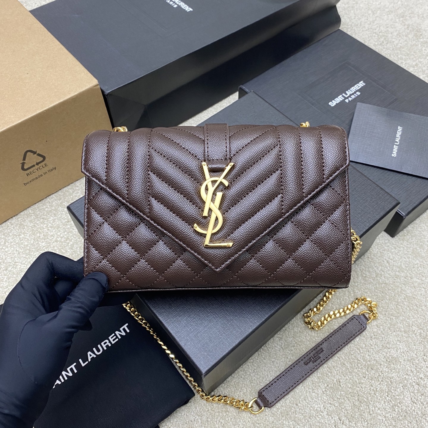 생로랑 Saint laurent/YSL 600915 Envelope Small Bag 21CM