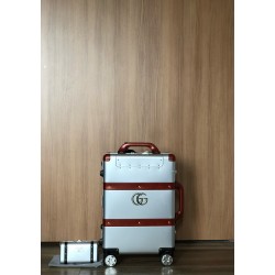 구찌 Gucci 알루미늄 캐리어 silver&Red 20