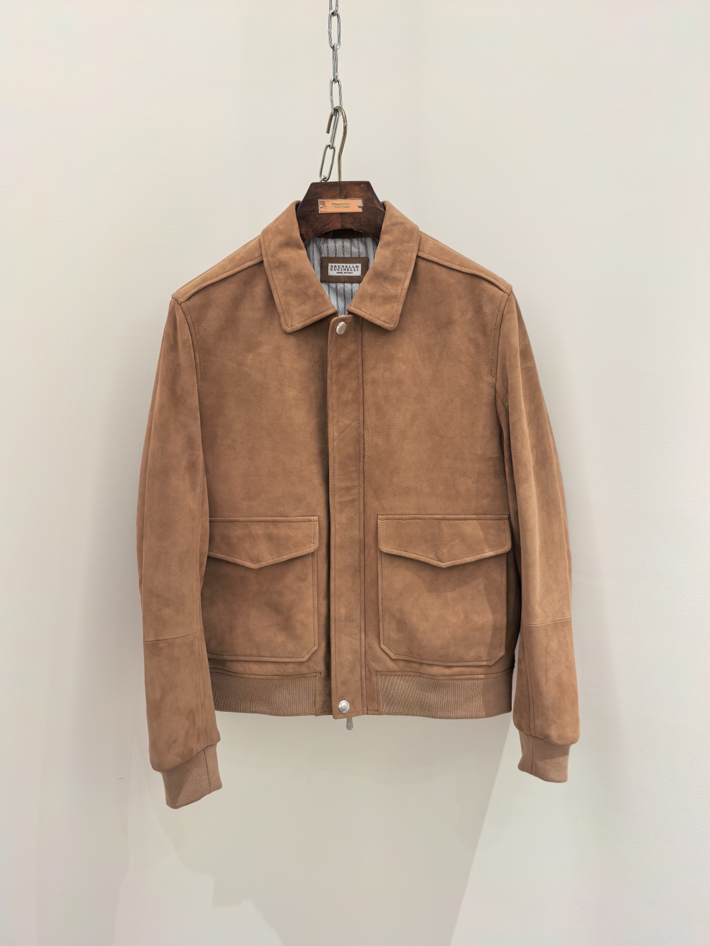 브루넬로 쿠치넬리 Brunello Cucineli 레더 재킷