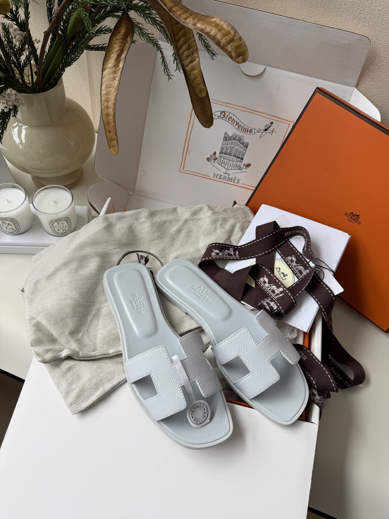 에르메스 Hermes 슬리퍼