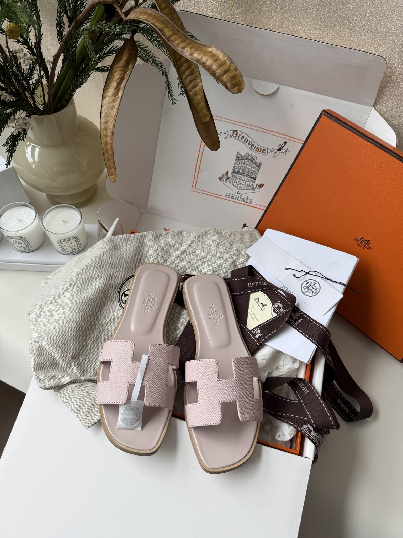 에르메스 Hermes 슬리퍼