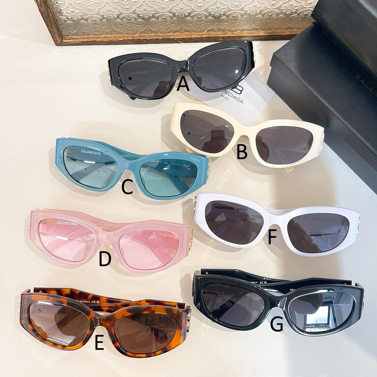 발렌시아가 Balenciaga BB0324S 55口20-135