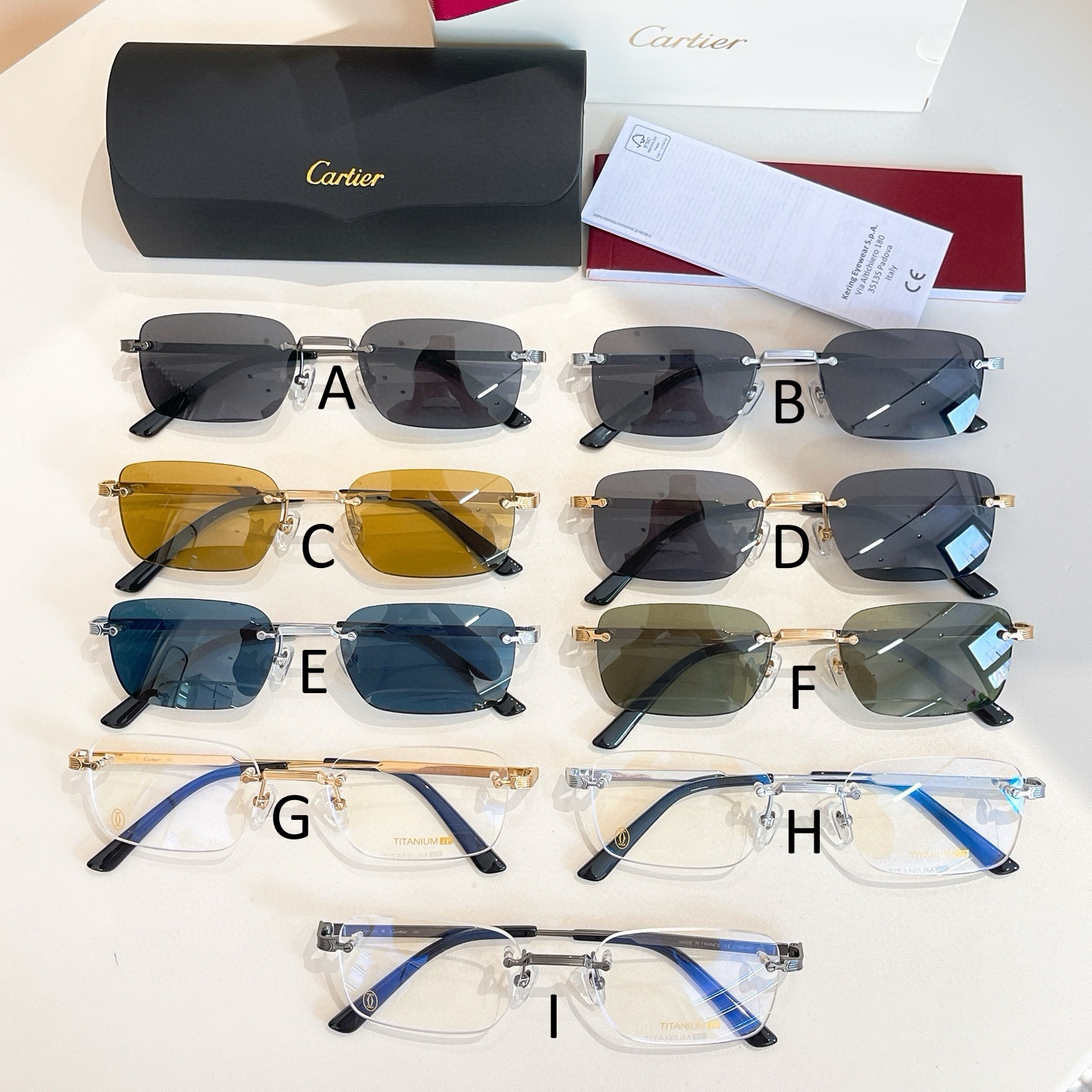 까르띠에 Cartier CT0349O 56口16-140