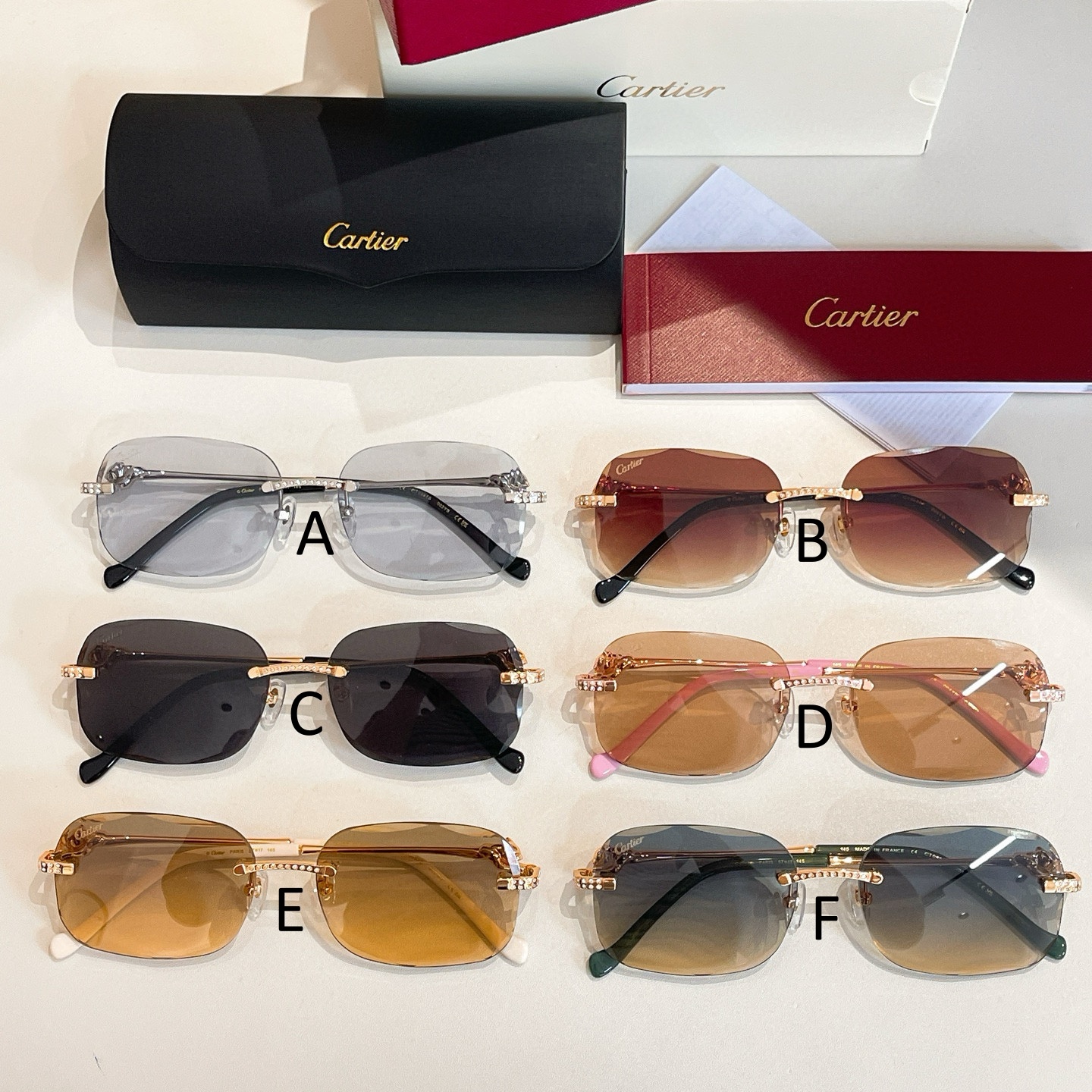 까르띠에 Cartier CT0687S 57口17-145