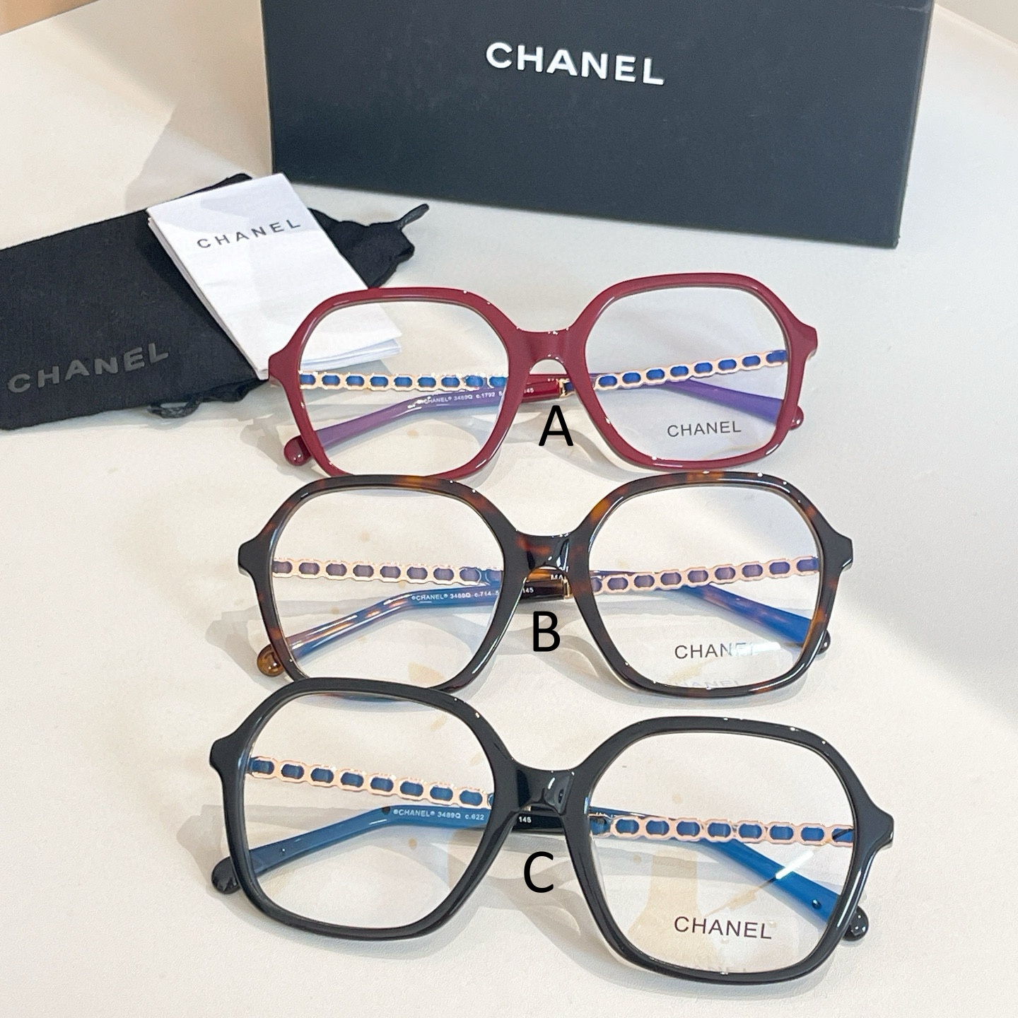 샤넬 Chanel 3489Q 54口20-145