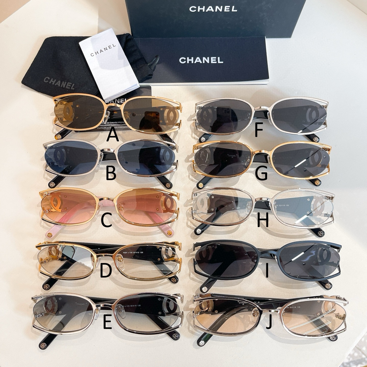 샤넬 Chanel 4024 55口19-130