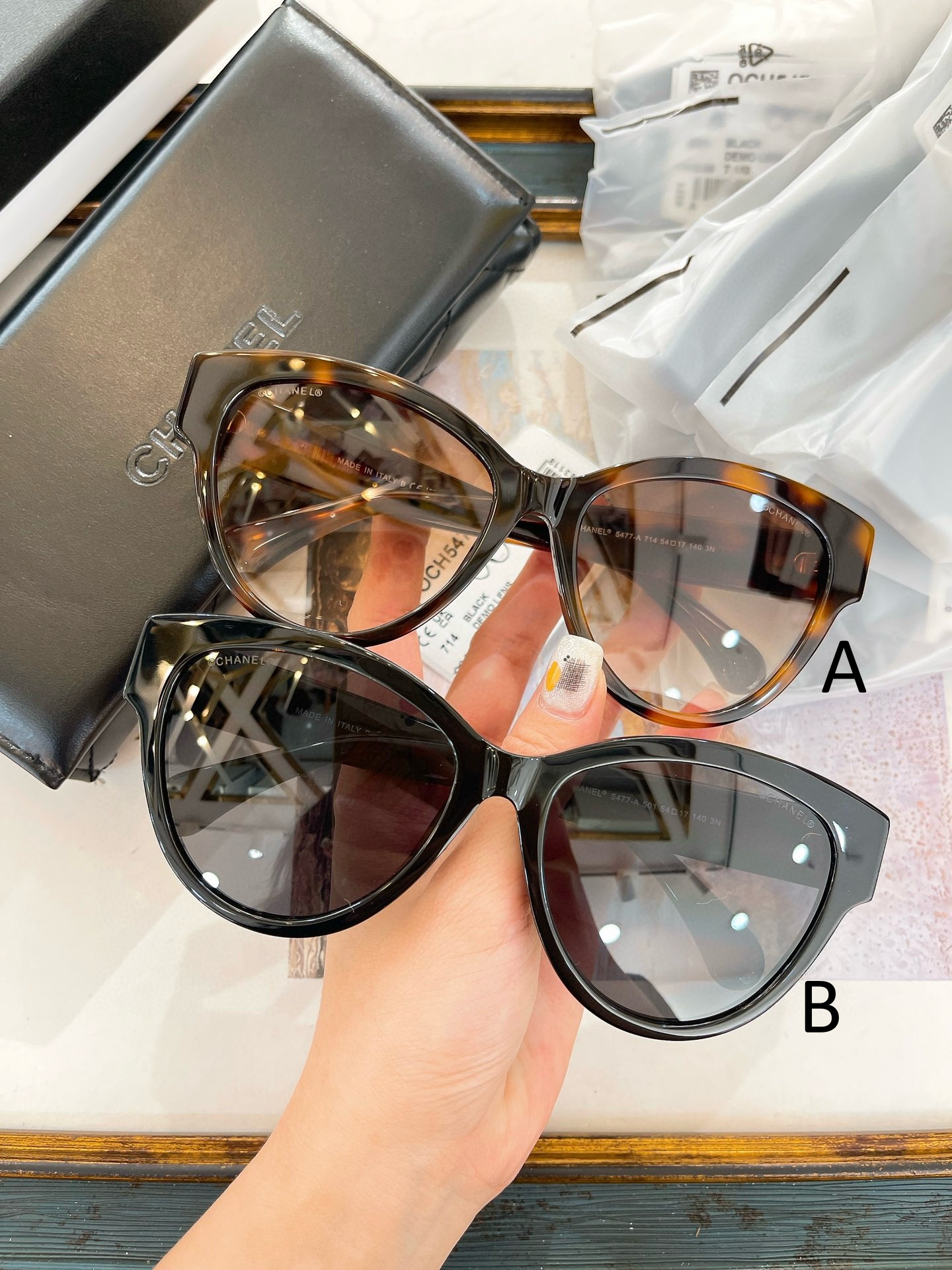 샤넬 Chanel 5477-A 54口17-140