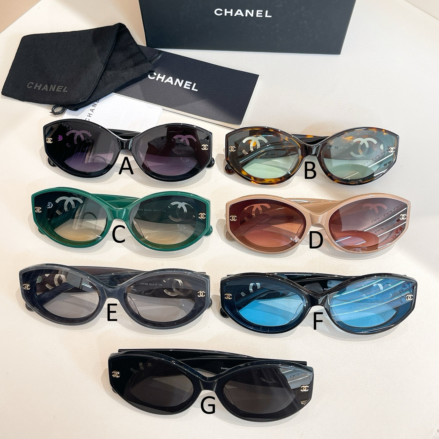 샤넬 Chanel 6312 61口17-145