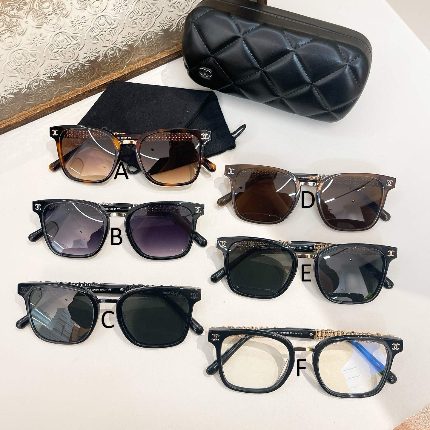 샤넬 Chanel 7985-S-A 53口21-145