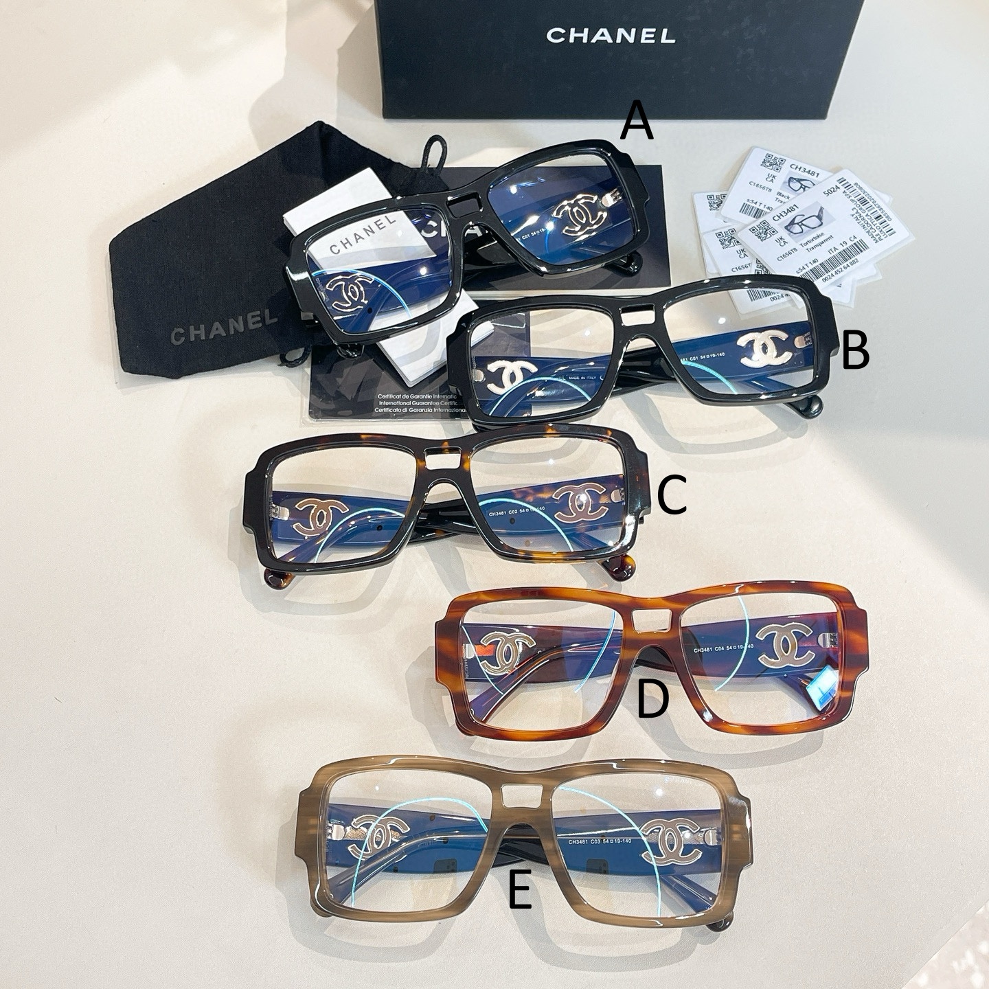 샤넬 Chanel CH3481 54口19-140