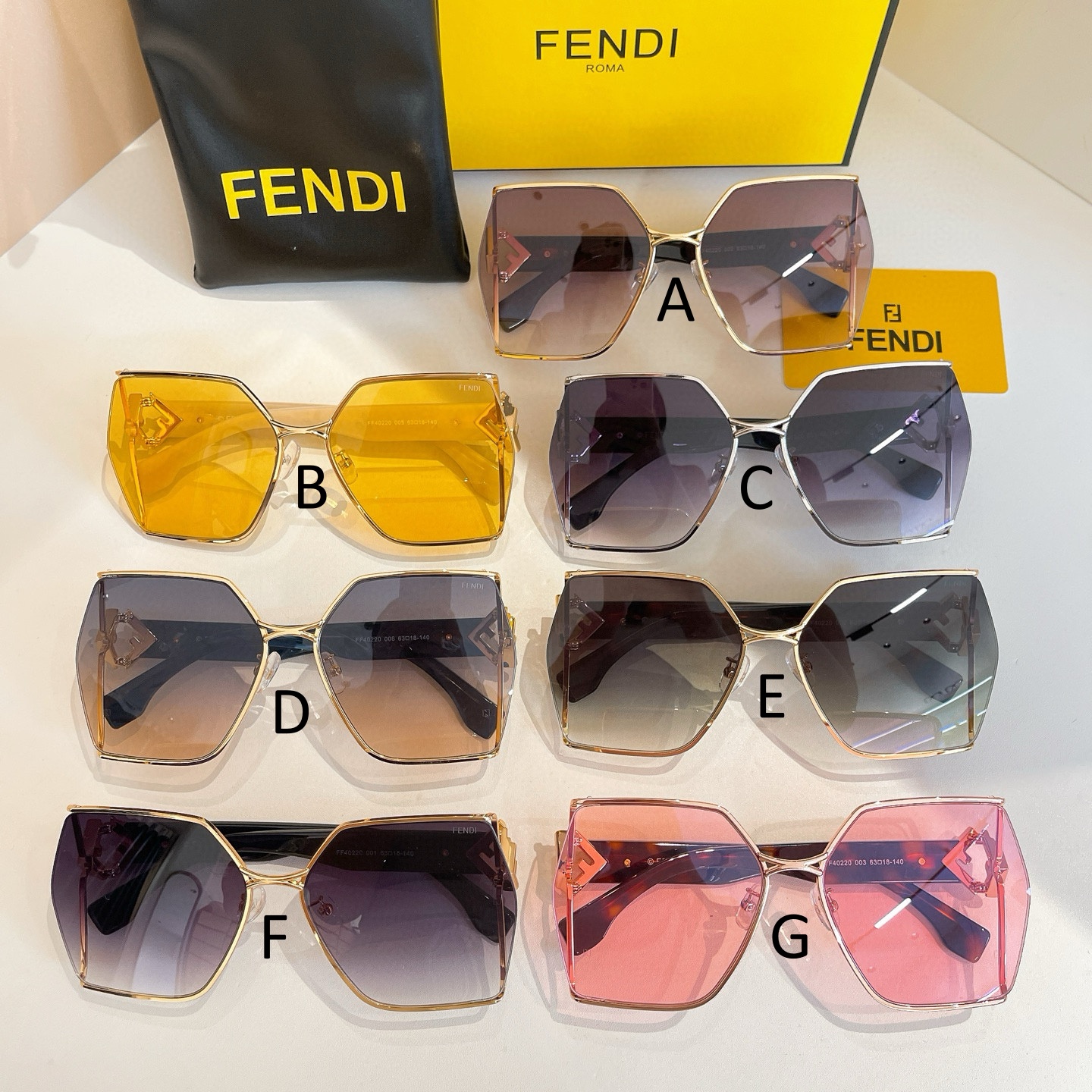 펜디 FENDI FE40220 63口18-140