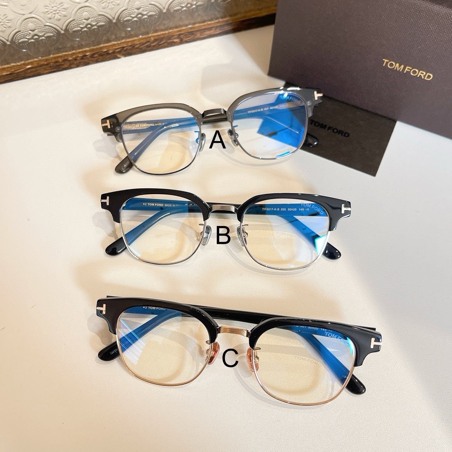 톰포드 Tom Ford TF6017-K-B 50口20-145