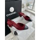 샤넬 CHANEL 23k G31318 Slingbacks 슬링 Wine Red