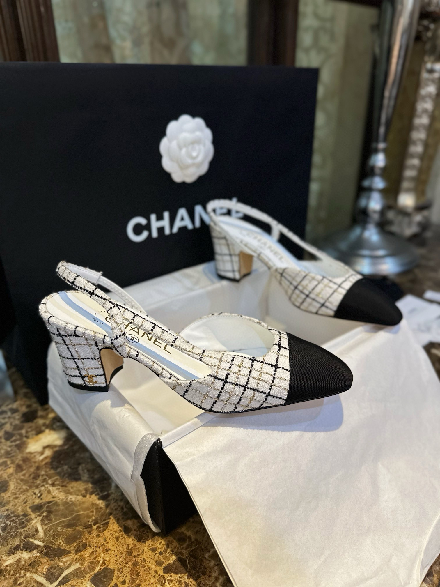 샤넬 CHANEL 24c G31318 Slingbacks 슬링