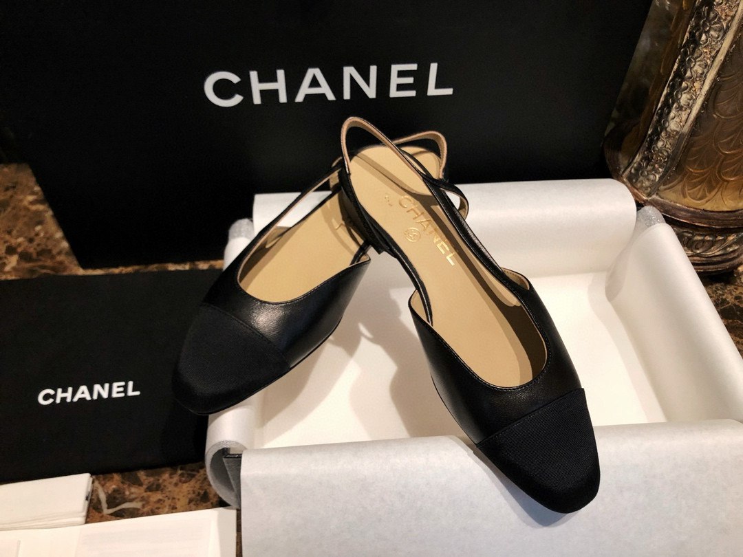 샤넬 CHANEL G31319 Slingbacks 슬링 Black