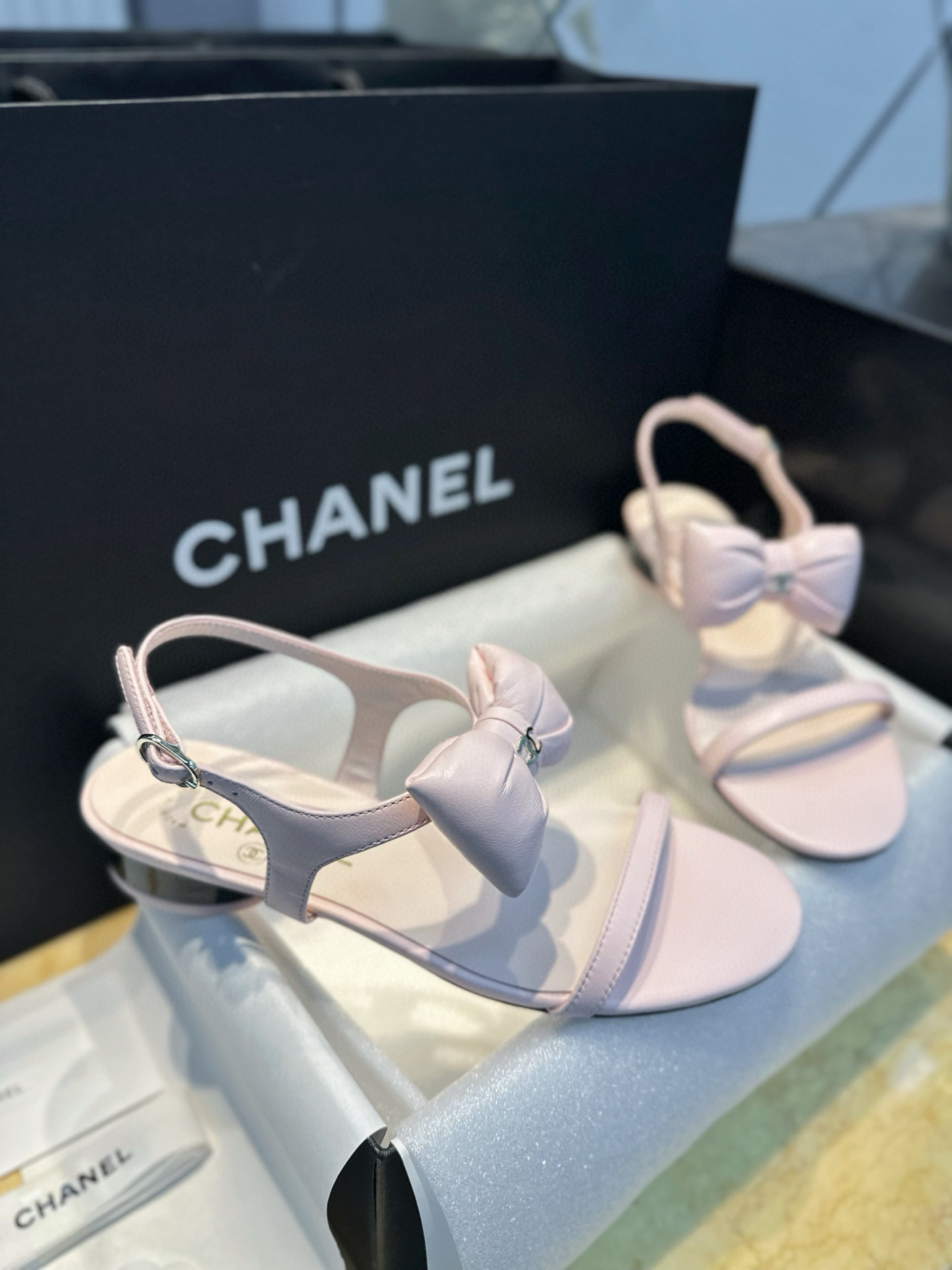 샤넬 CHANEL 25P G46193 샌들 Pink