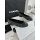 샤넬 CHANEL 24k G02819 플랫 Black