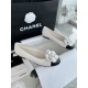 샤넬 CHANEL 24P 플랫 White