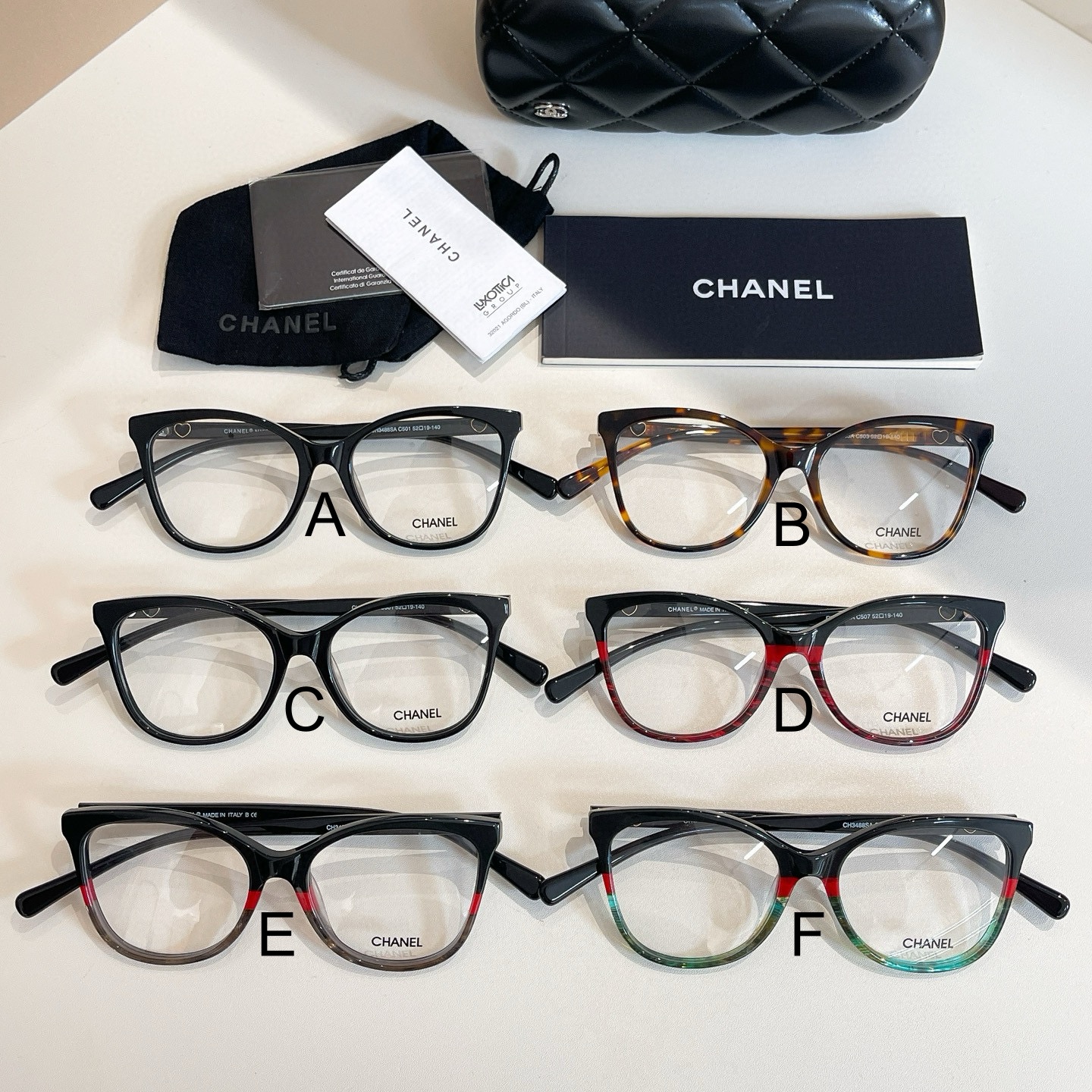 샤넬 Chanel CH3488SA 52口19-140