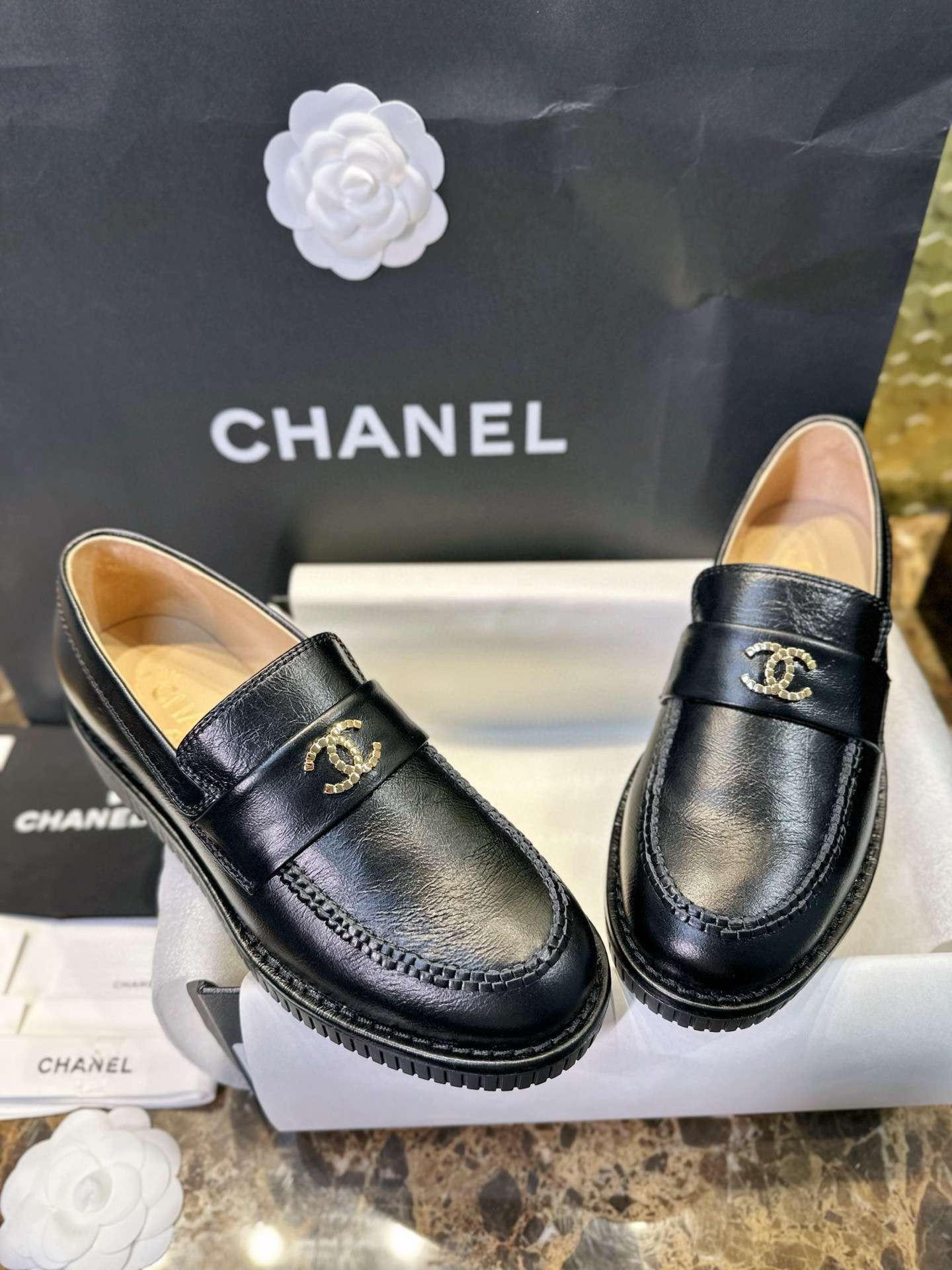 샤넬 CHANEL 25C Moccasins 로퍼