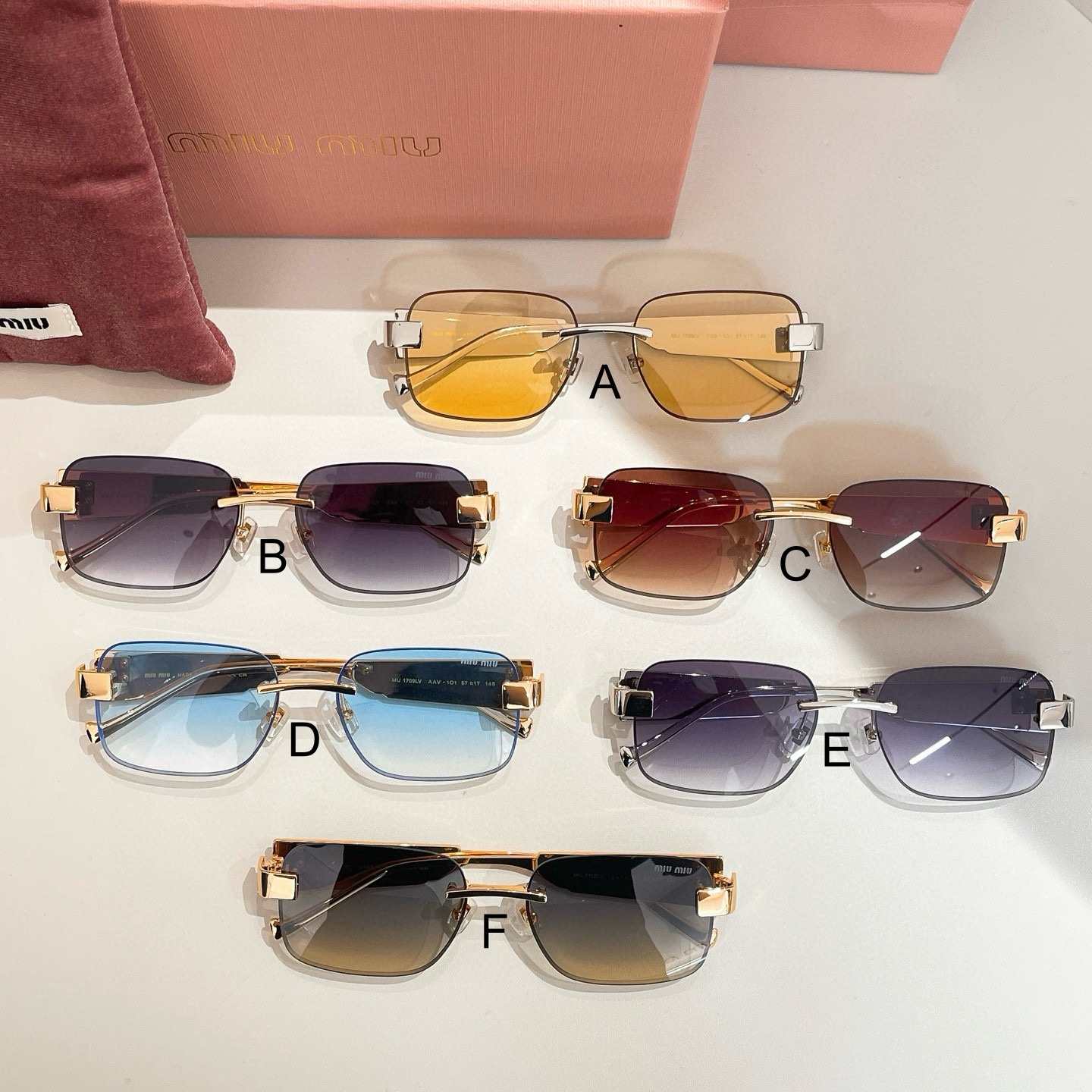 미우 미우 MIU MIU MU 1709LV 57口17-145