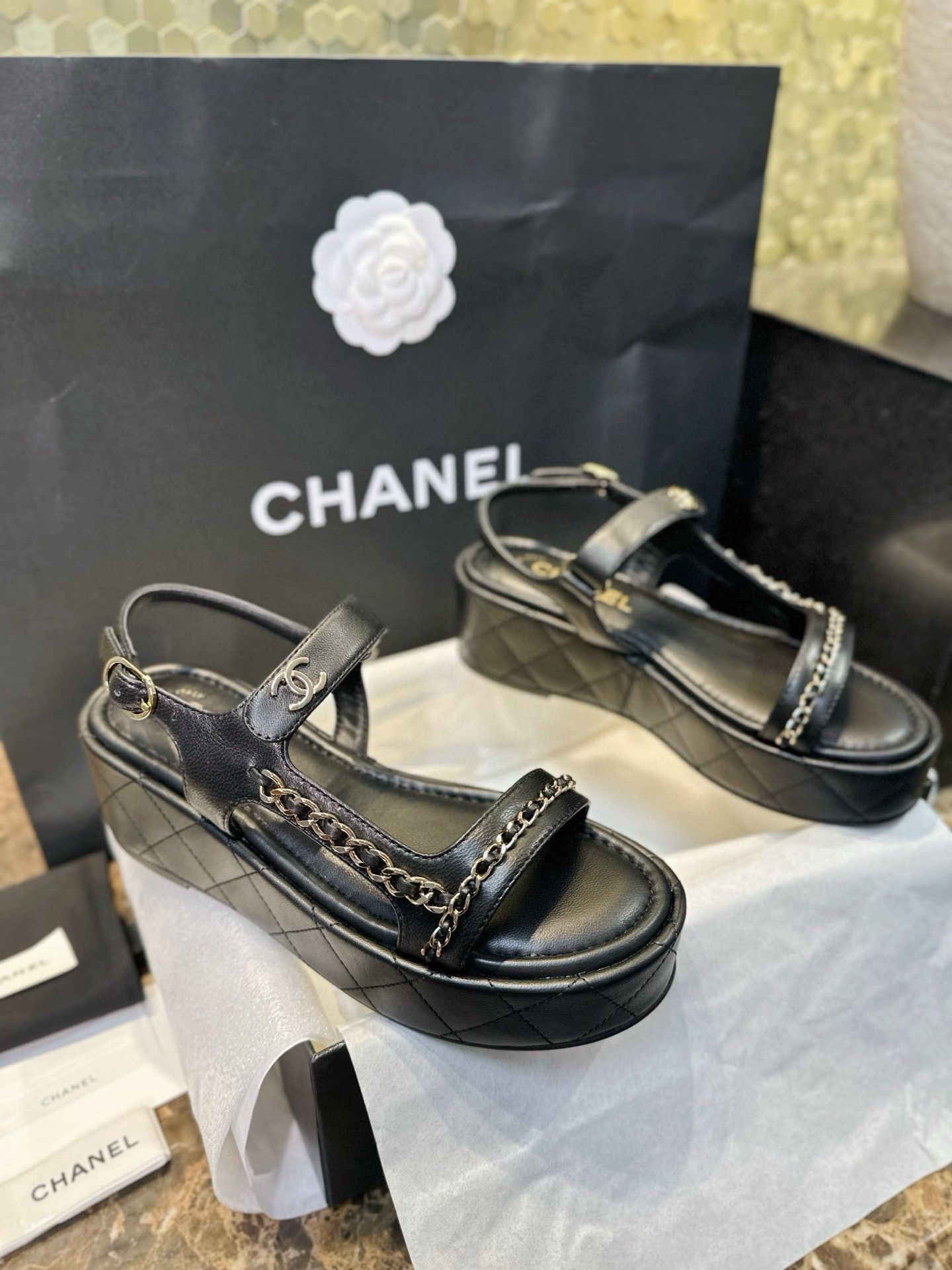 샤넬 CHANEL 25P G46300 샌들