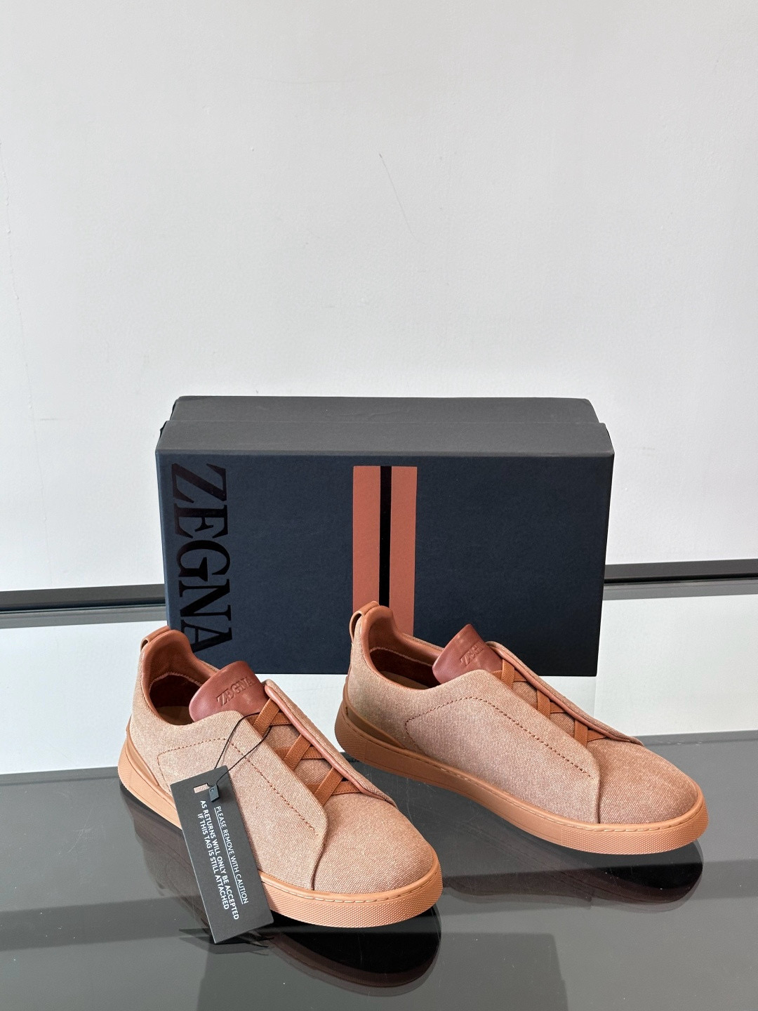 제냐 Zegna Triple Stitch 스니커즈