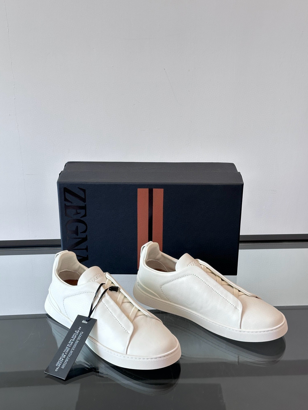 제냐 Zegna Triple Stitch 스니커즈