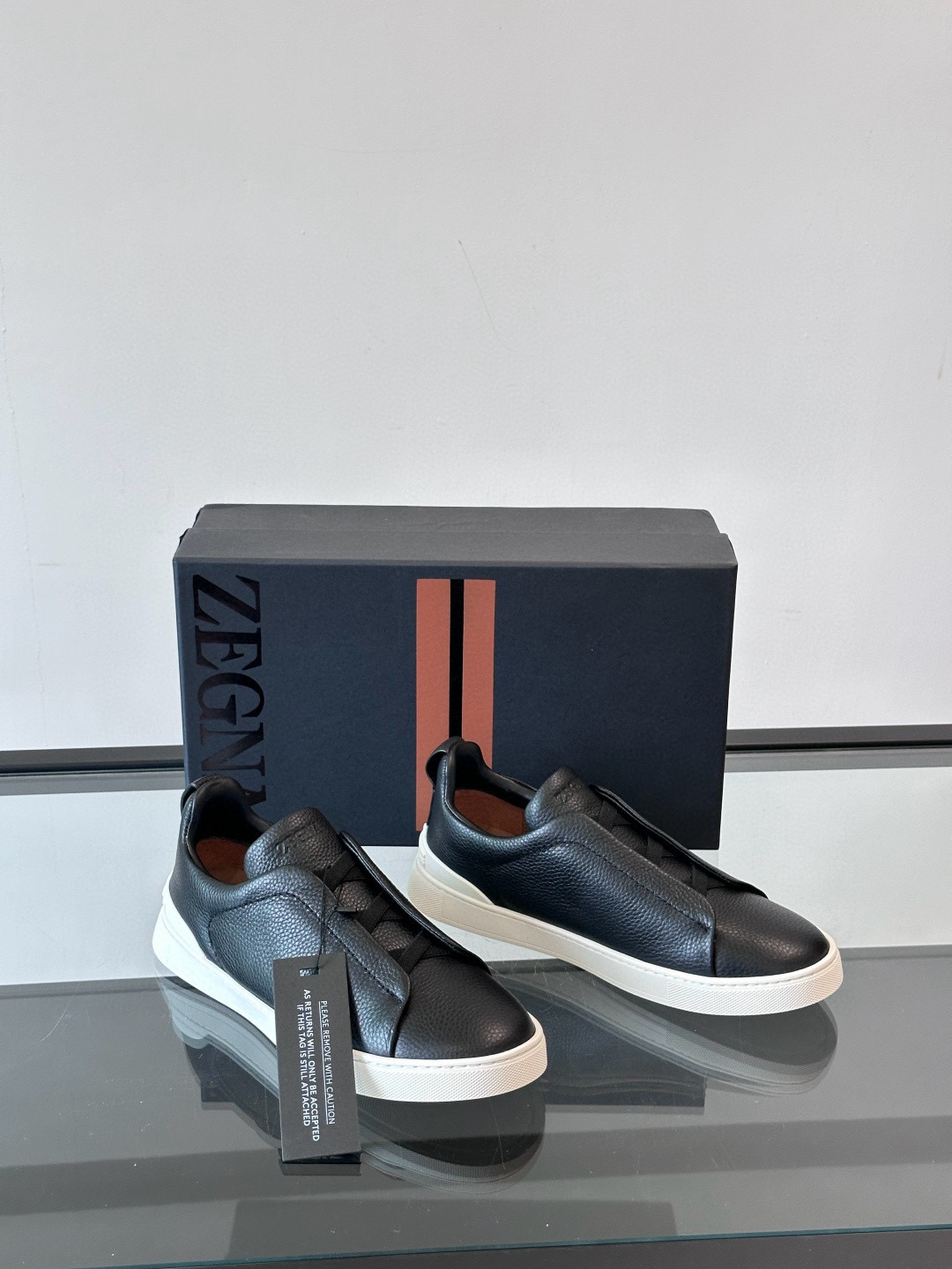 제냐 Zegna Triple Stitch 스니커즈