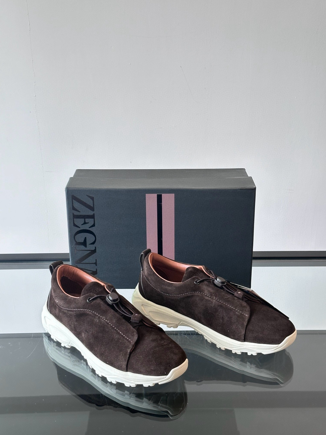 제냐 Zegna Triple Stitch 스니커즈