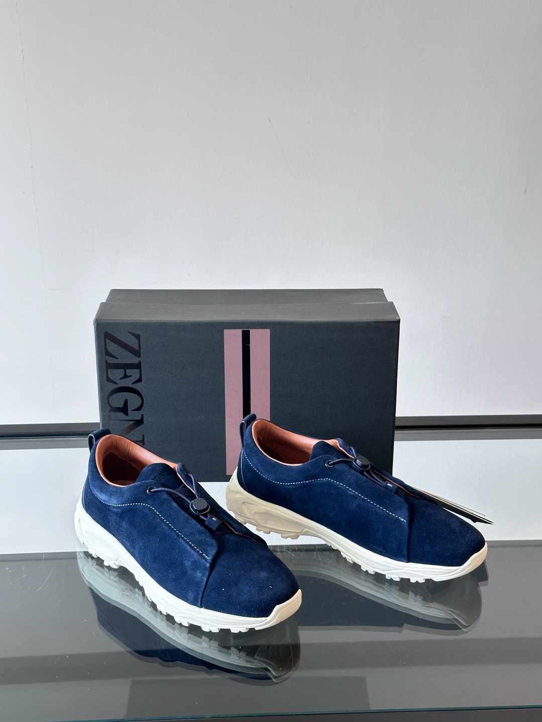 제냐 Zegna Triple Stitch 스니커즈