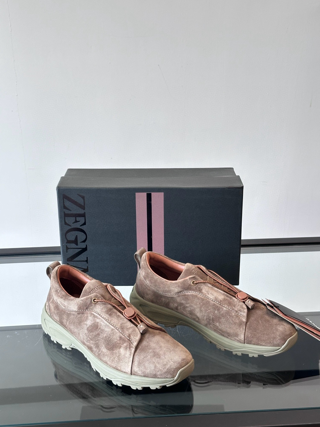 제냐 Zegna Triple Stitch 스니커즈