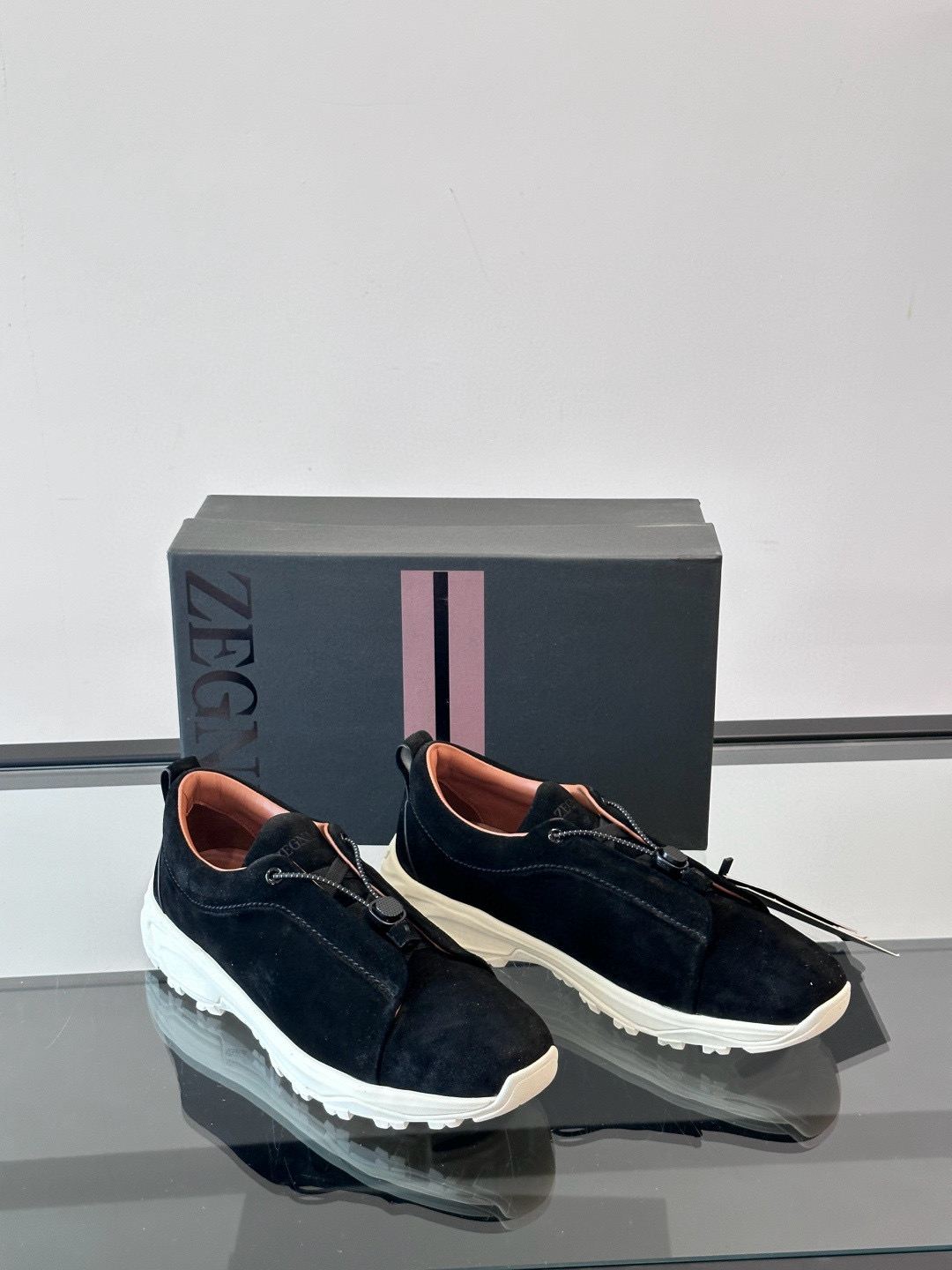 제냐 Zegna Triple Stitch 스니커즈