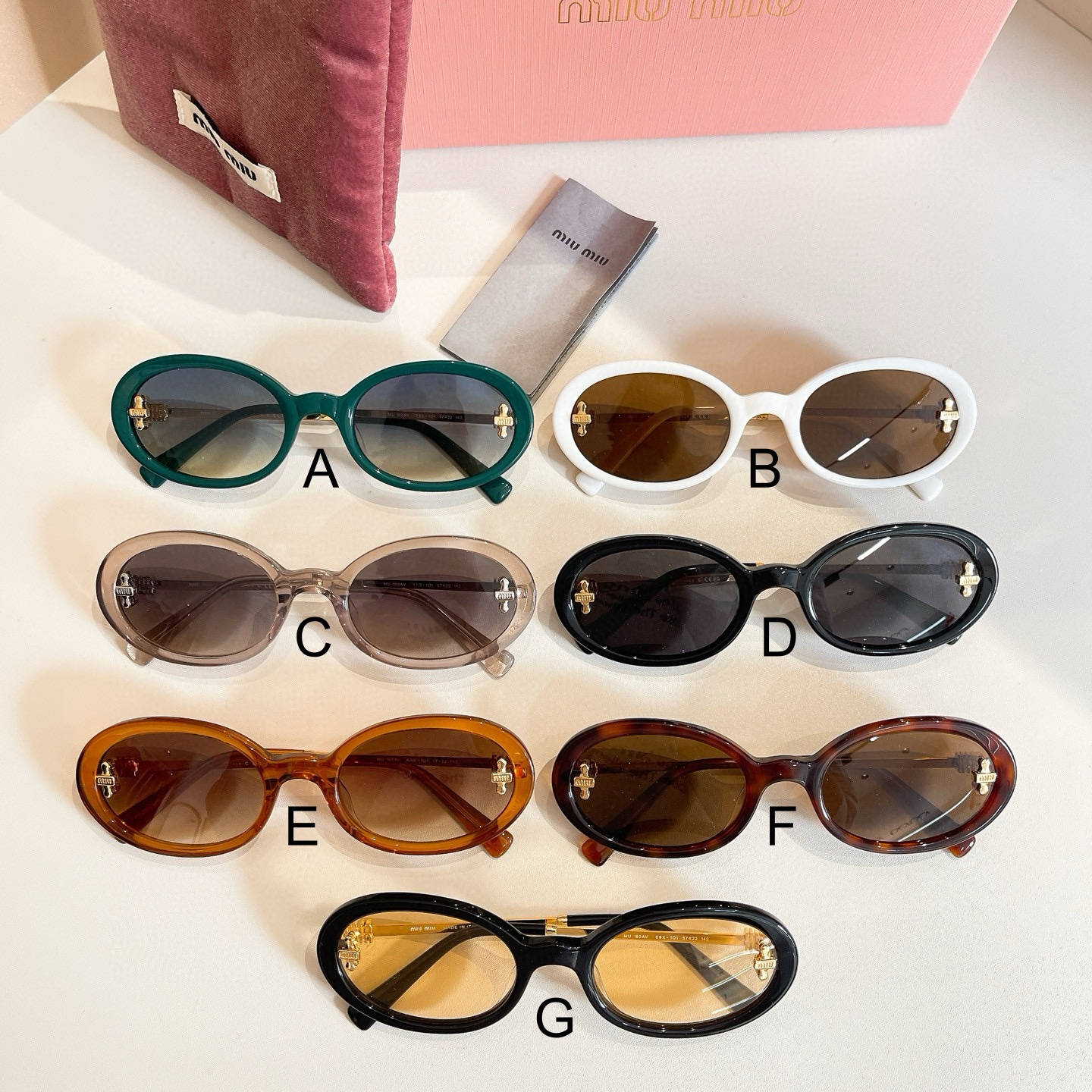 미우 미우 MIU MIU MU 160AV 57口22-142